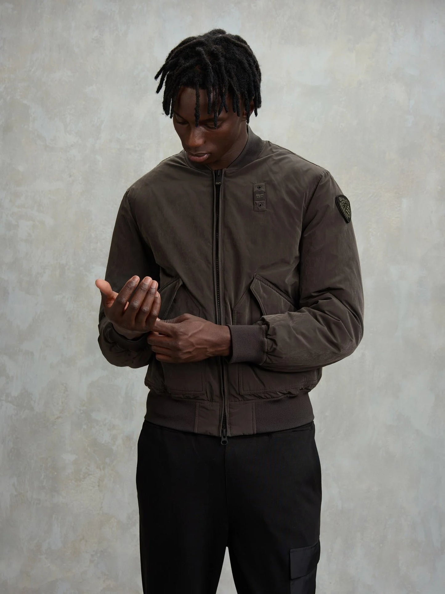 Bomber microfibra Argus Blauer