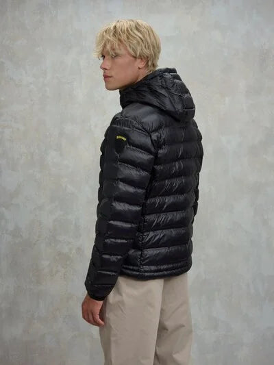 Giubbetto termosaldato con cappuccio Charles Blauer