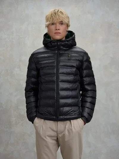 Giubbetto termosaldato con cappuccio Charles Blauer