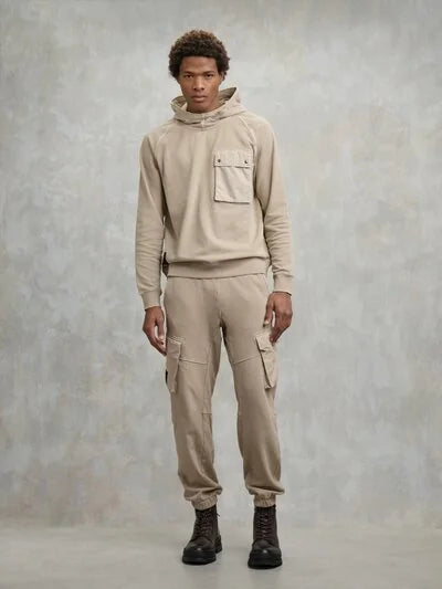 Felpa tinta in capo Oyster Blauer