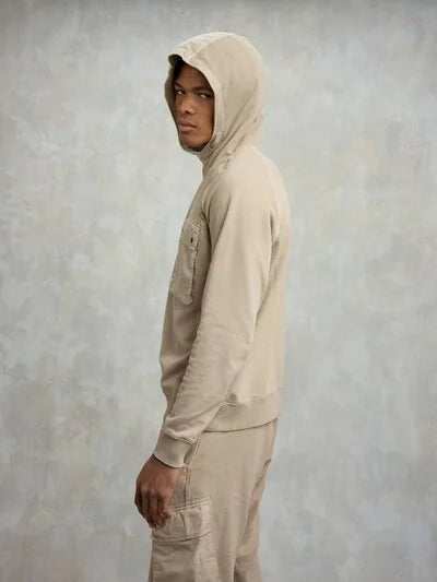 Felpa tinta in capo Oyster Blauer