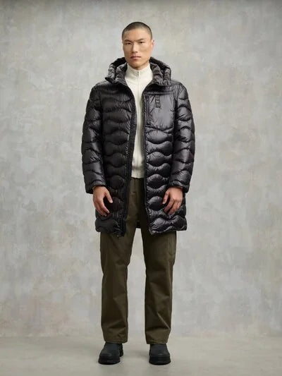 Piumino lungo ad onde Dunboy Blauer