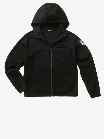 Felpa elasticizzata con cappuccio Shaw Blauer
