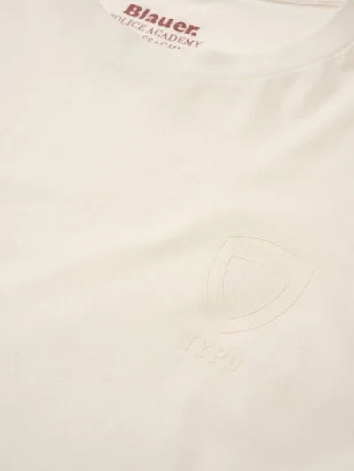 T-Shirt logo in tono Eutaw Blauer