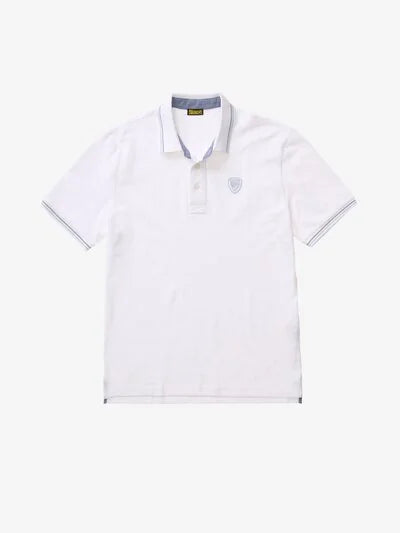 Polo doppia riga Agassiz Blauer