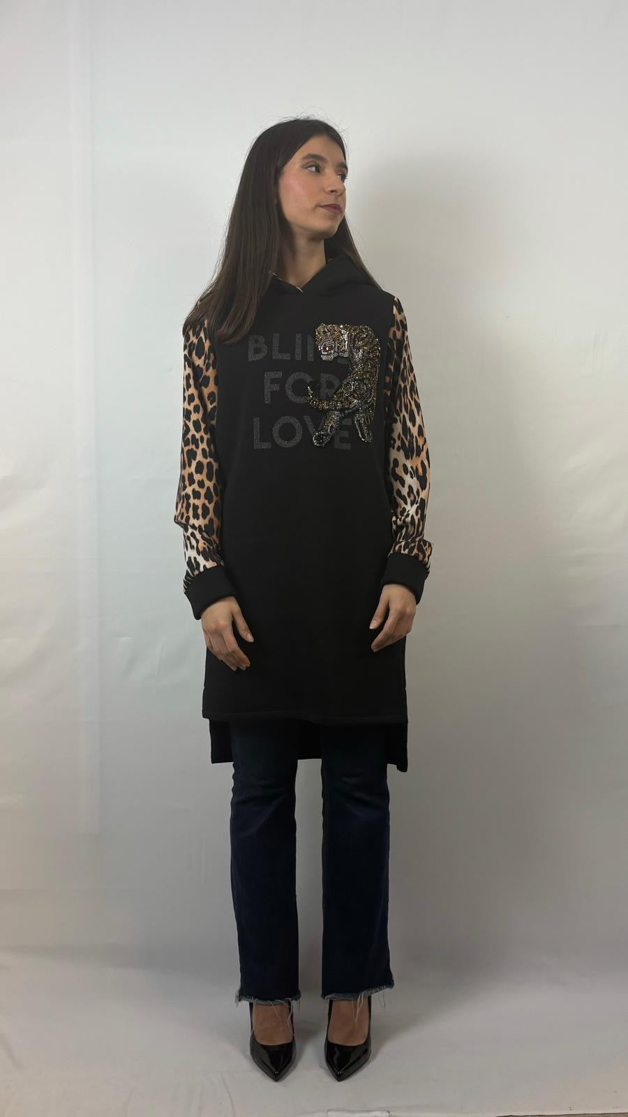 Abito Felpa Cedilla “Blind Love Tiger”