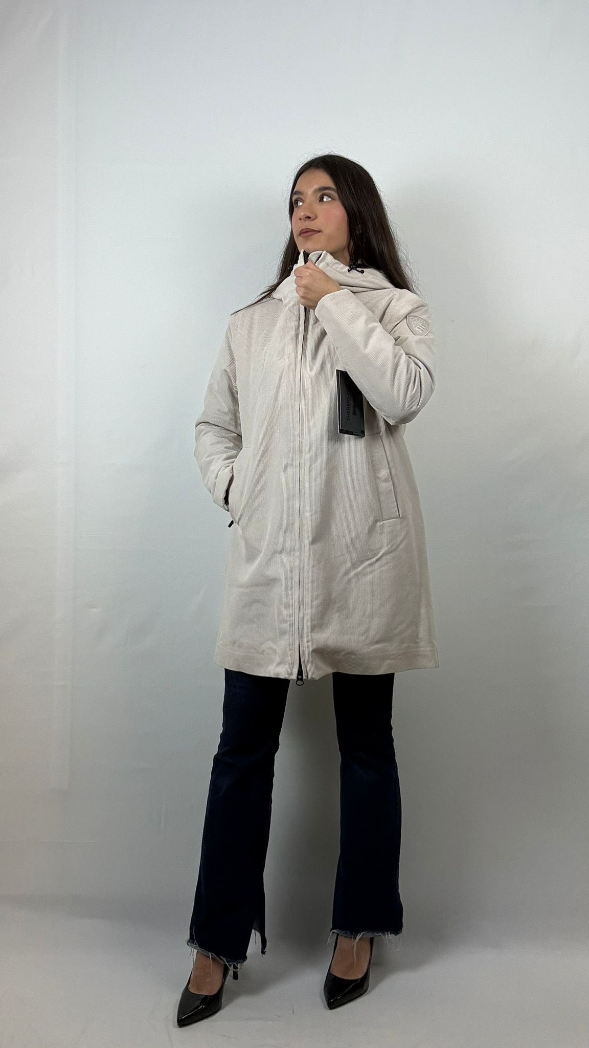 Giubbetto in vellutto Fayette Blauer