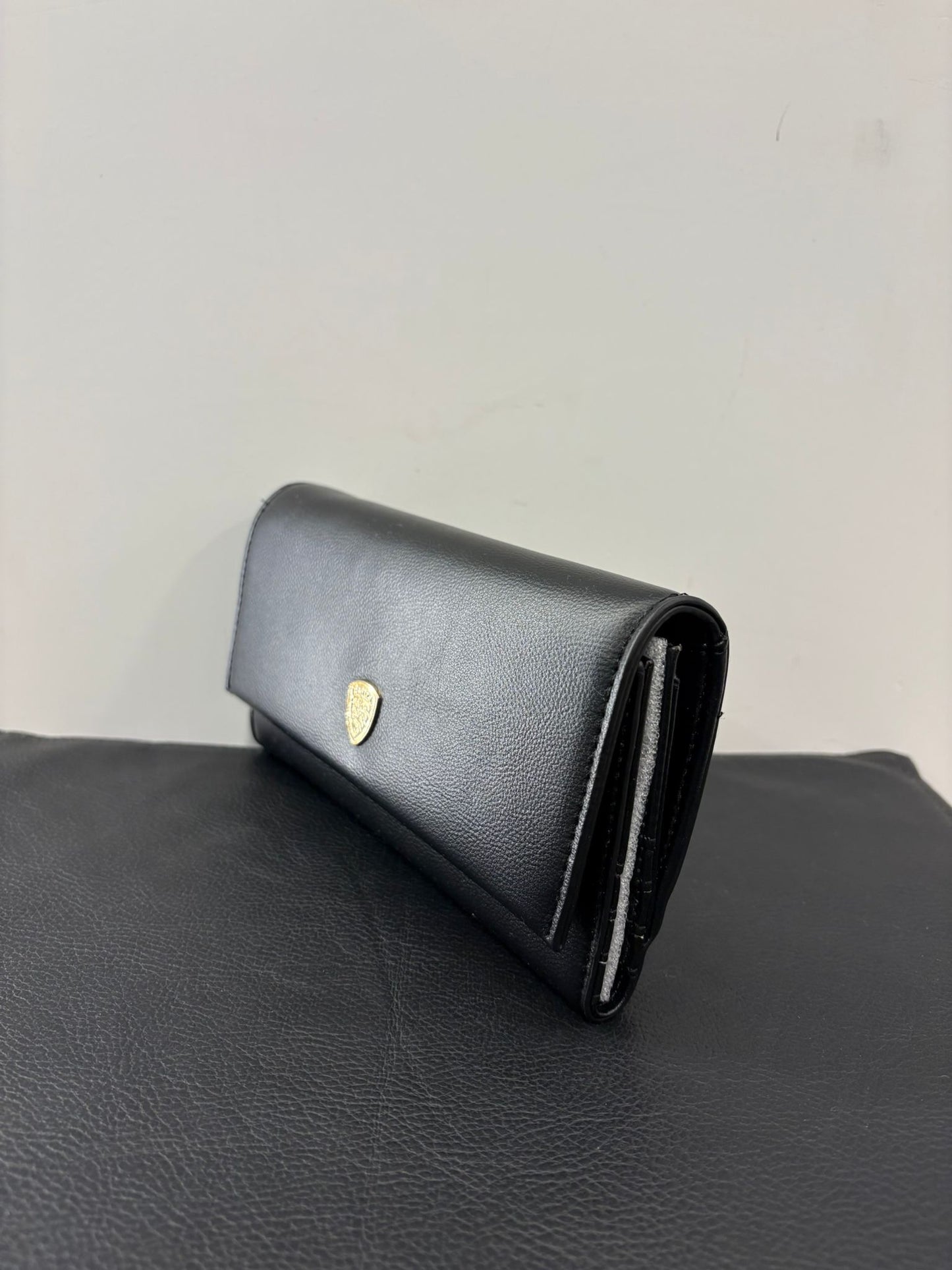 Portafoglio in ecopelle con logo scudo fenny Blauer