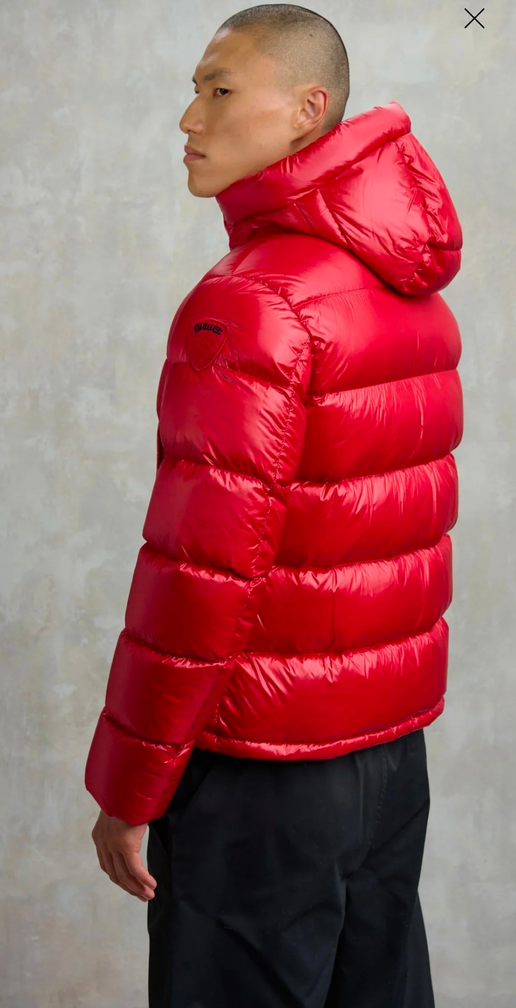 Giacca in piumino a righe Clipper