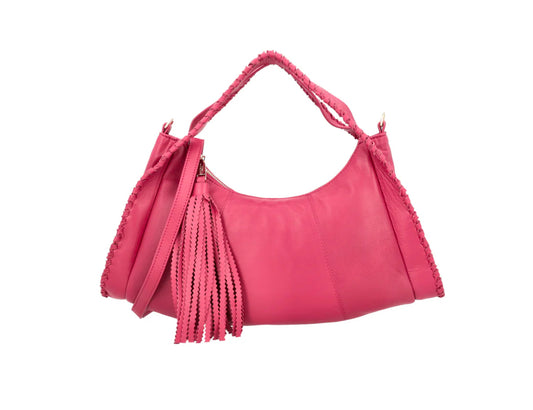 TOSCABLU
Borsa a spalla Africa in pelle colore fucsia