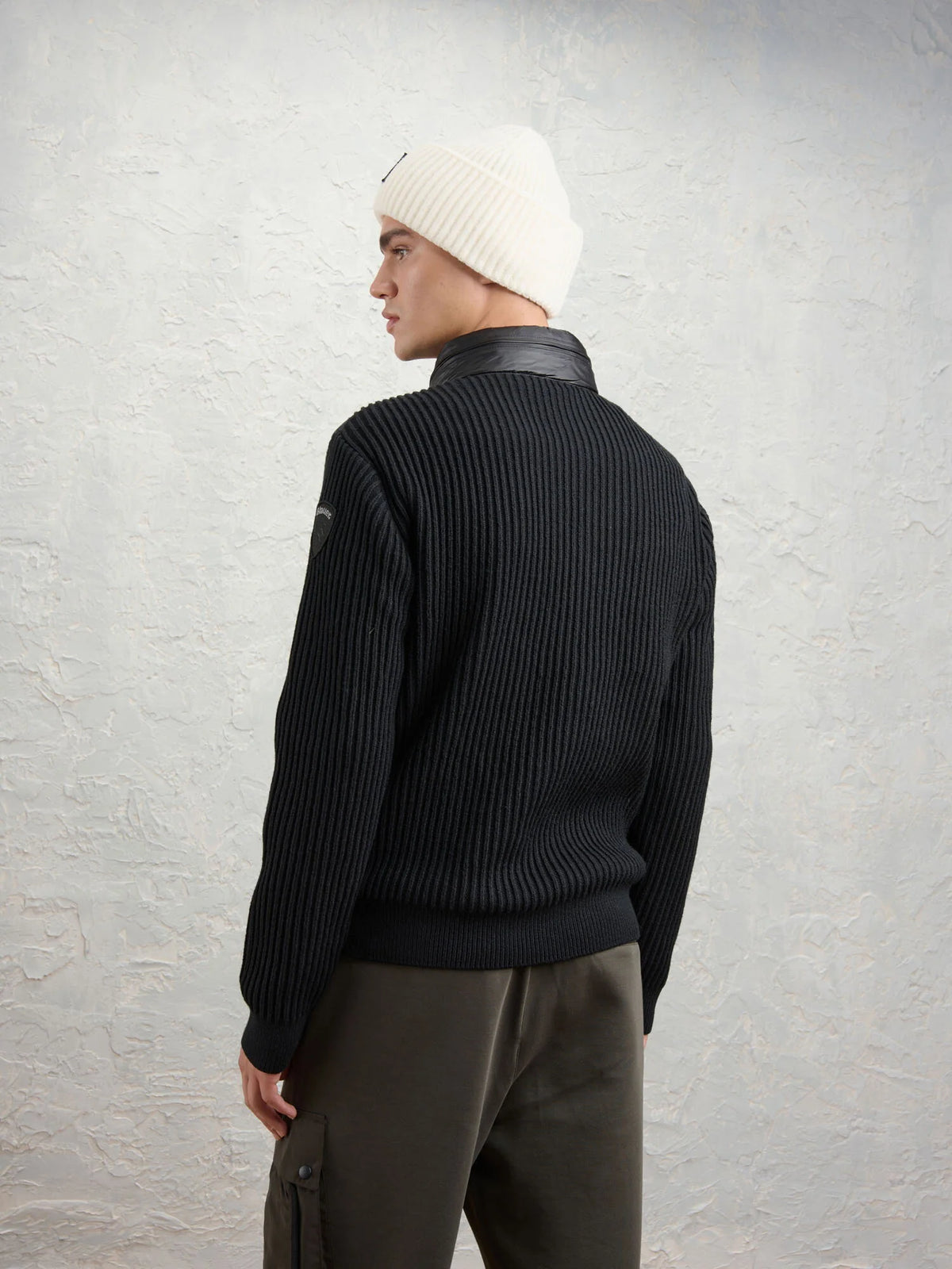 Giubbetto in maglia a costine Leverett