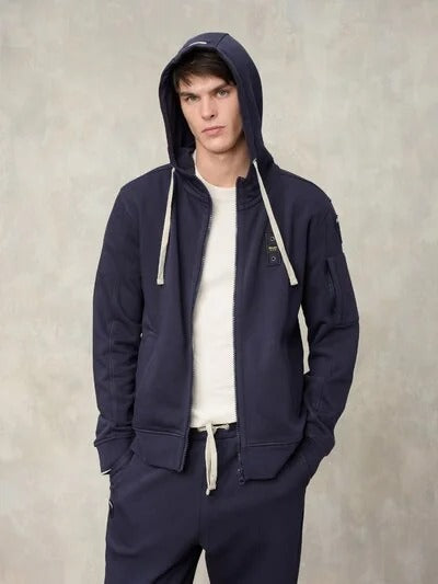 Felpa con tasca con zip Cardinton Blauer