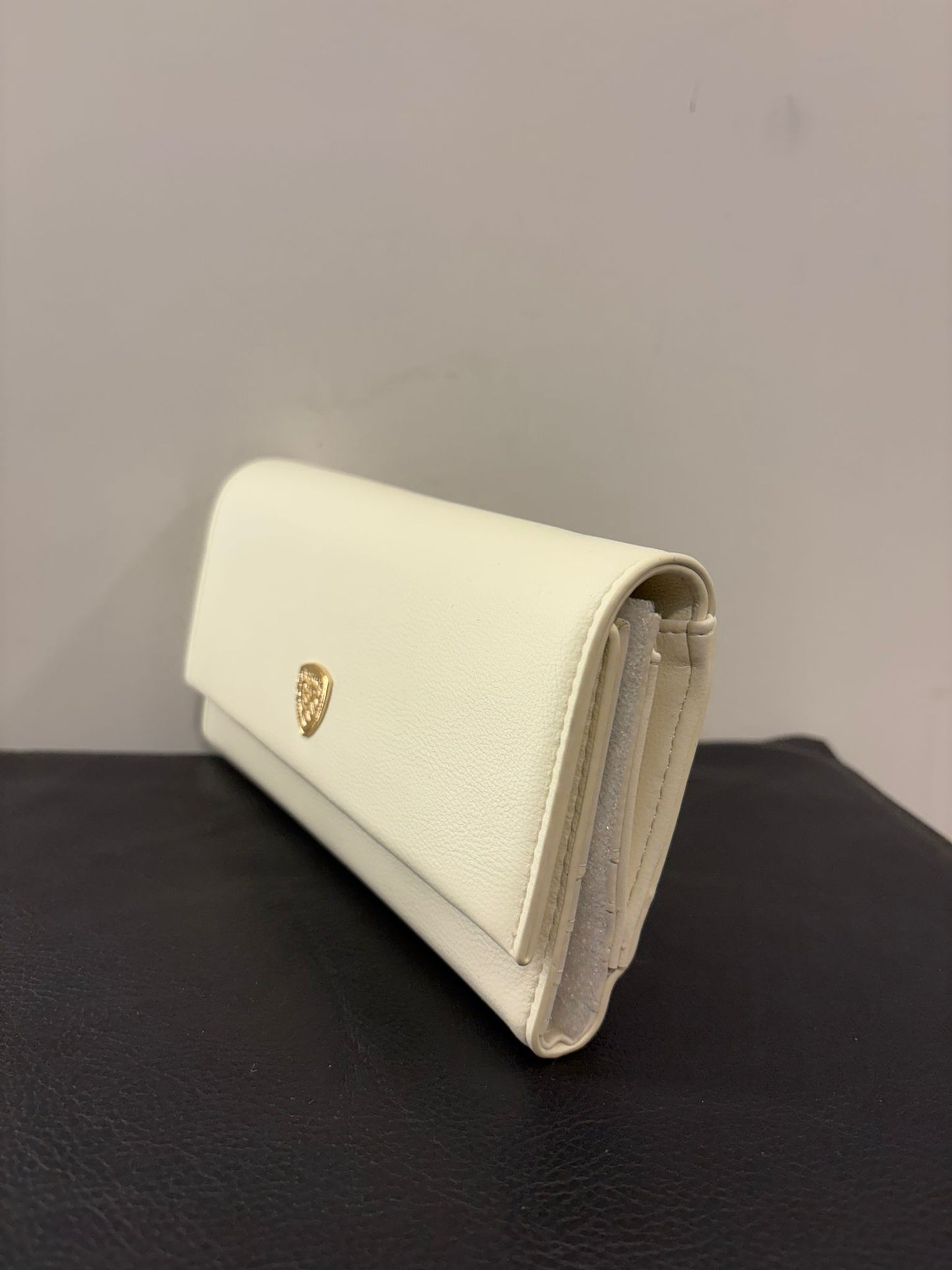 Portafoglio in ecopelle con logo scudo fenny Blauer