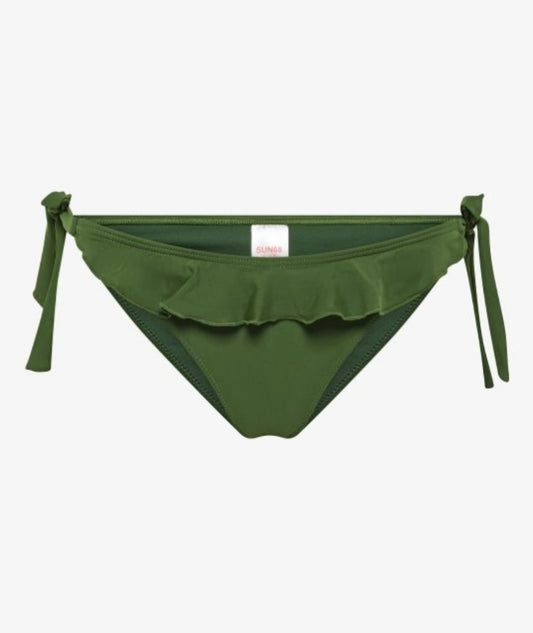Slip mare con rouches verde scuro Sun68