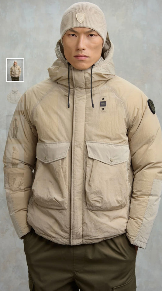 Giacca in nylon con pieghe Bantry