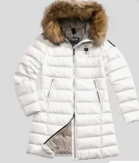 Piumino lungo con pelliccia Kristin junior