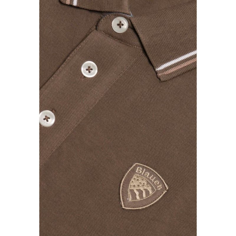 polo doppia riga Agassiz Blauer
