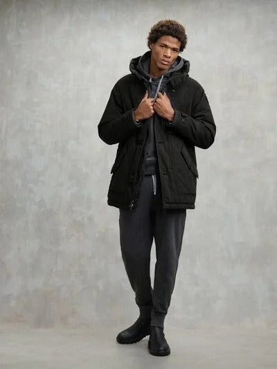 Giubbetto lungo in misto cotone Hathon Blauer