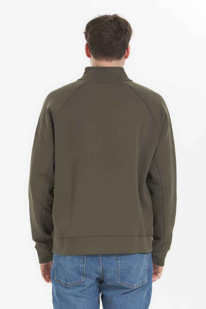 Felpa elasticizzata con cappuccio Shaw Blauer