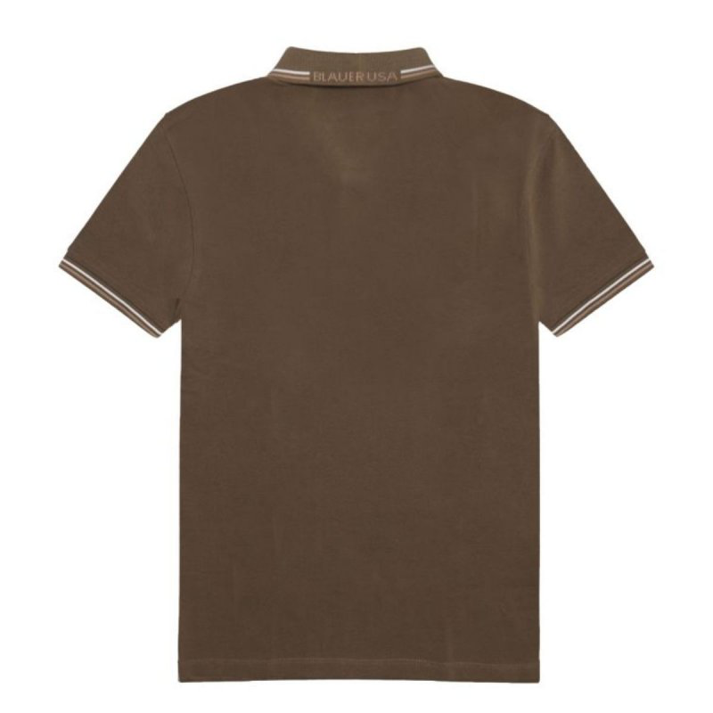 polo doppia riga Agassiz Blauer