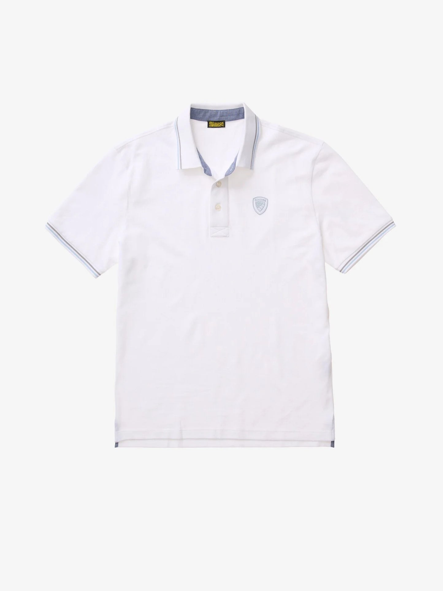 Polo doppia riga Agassiz Blauer