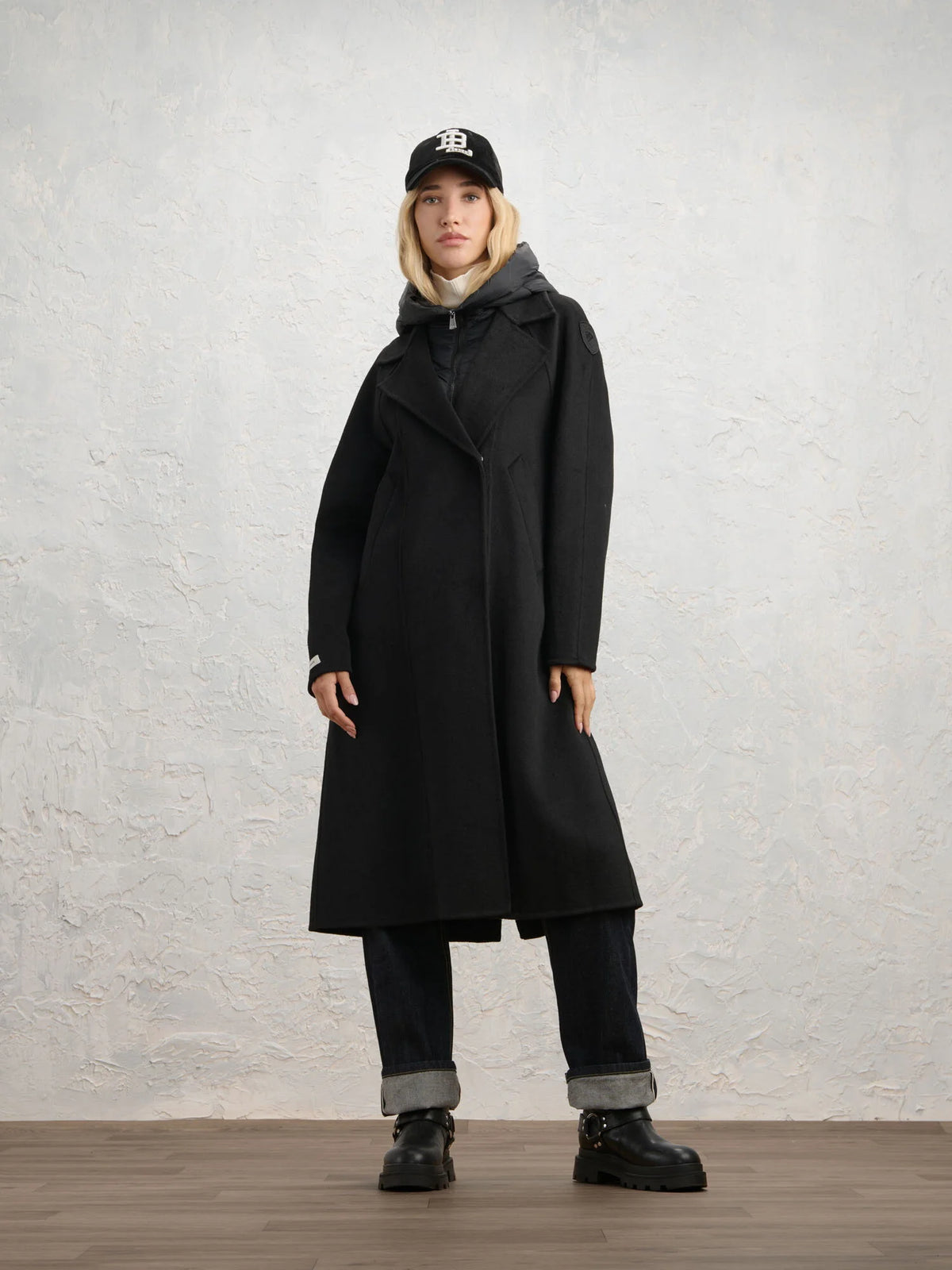 Cappotto con cappuccio trapuntato Rowe