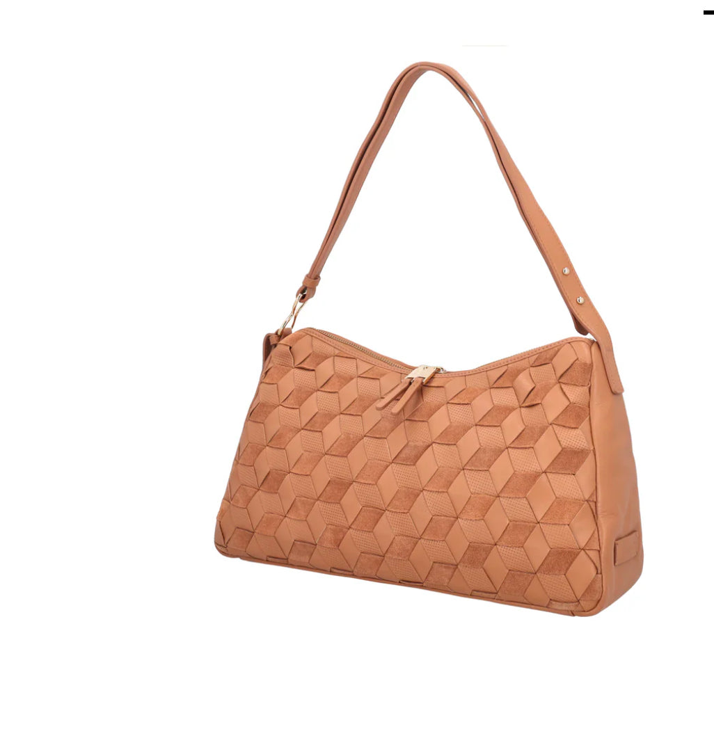 TOSCABLU
Borsa a spalla in suede Susan colore biscotto