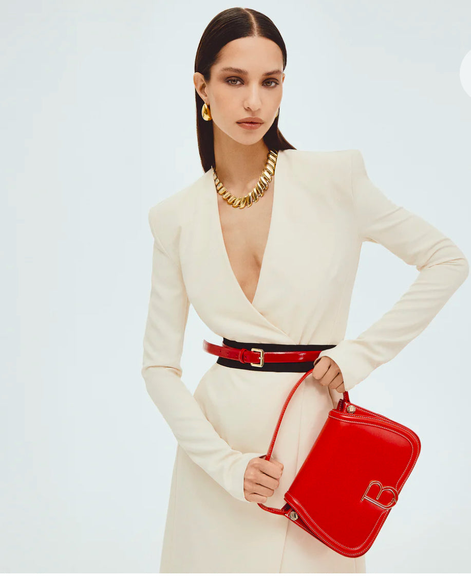 TOSCABLU
Borsa a spalla Margaret con logo colore rosso