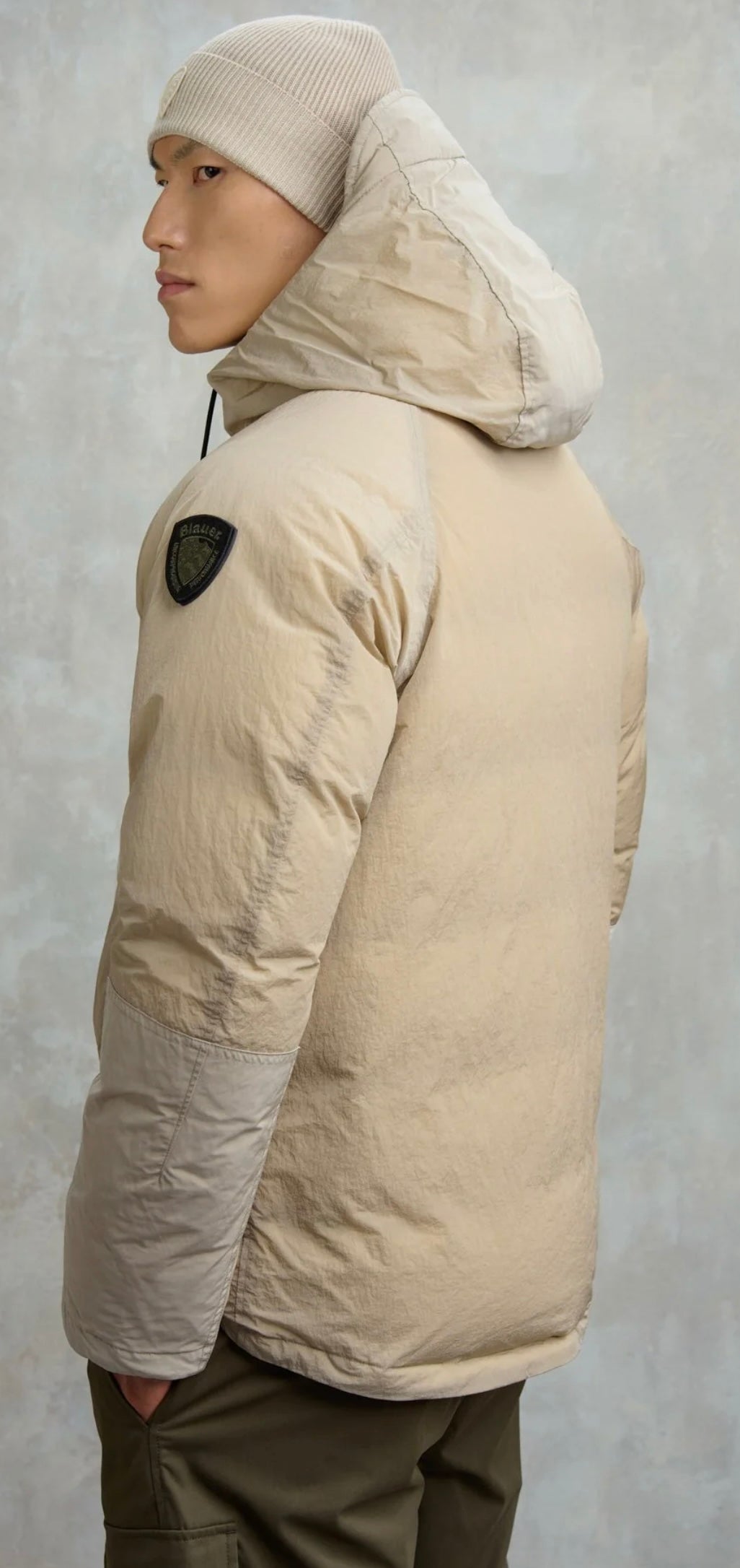 Giacca in nylon con pieghe Bantry