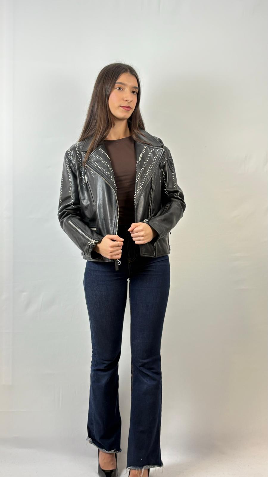 Chiodo in vera pelle Blauer