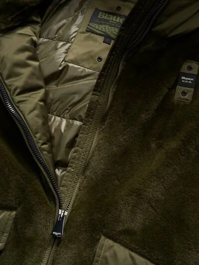 Giubbetto lungo in pelliccia eco Peaver Blauer