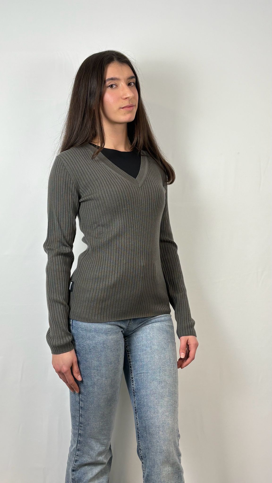 Maglia a costina Mahoney Blauer