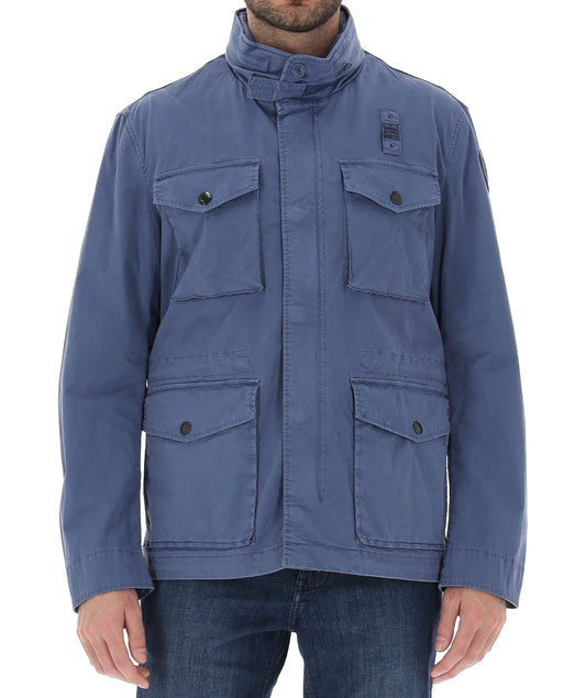 Giacca tinta in capo Ashmont Dyed Blauer