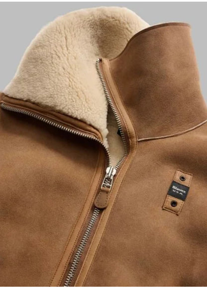 Giubbino montone e nylon imbottito Alhambra