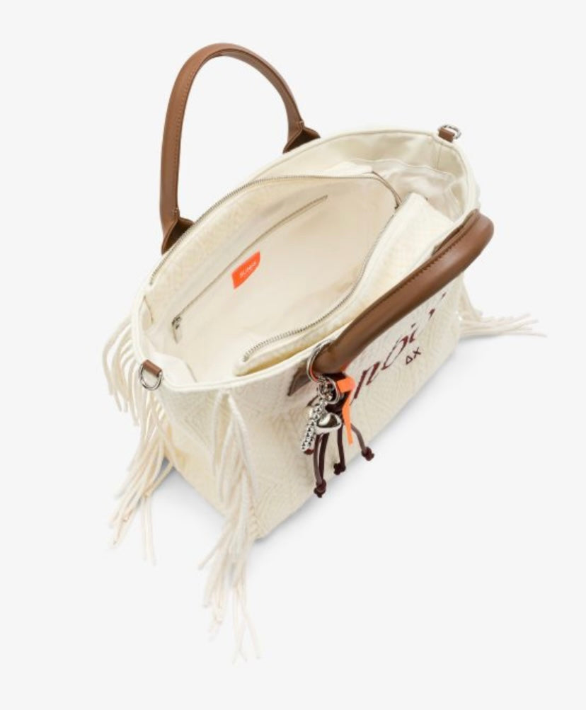 Cali bag media in maglia con frange Sun68