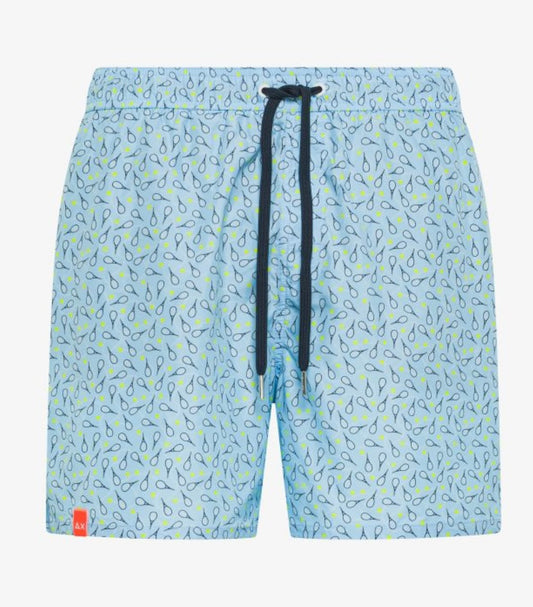 Costume con stampe azzurro Sun68