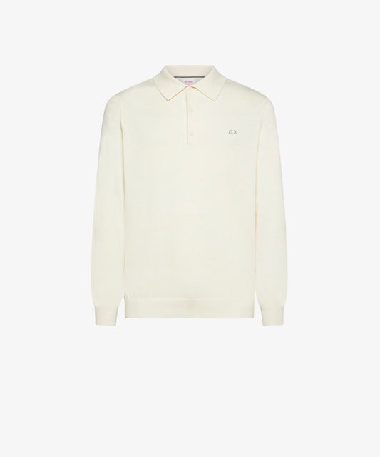 Polo in maglia di lana e cotone Sun68