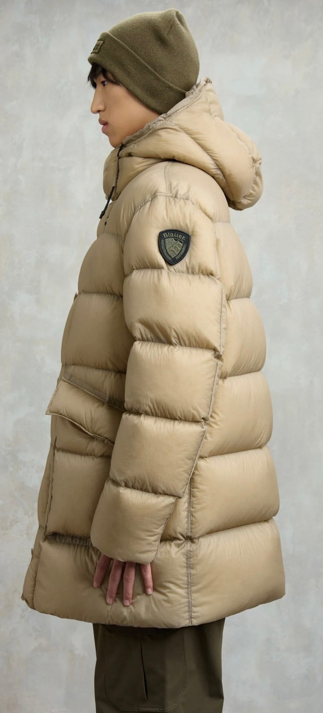 Giacca lunga in piumino Basto