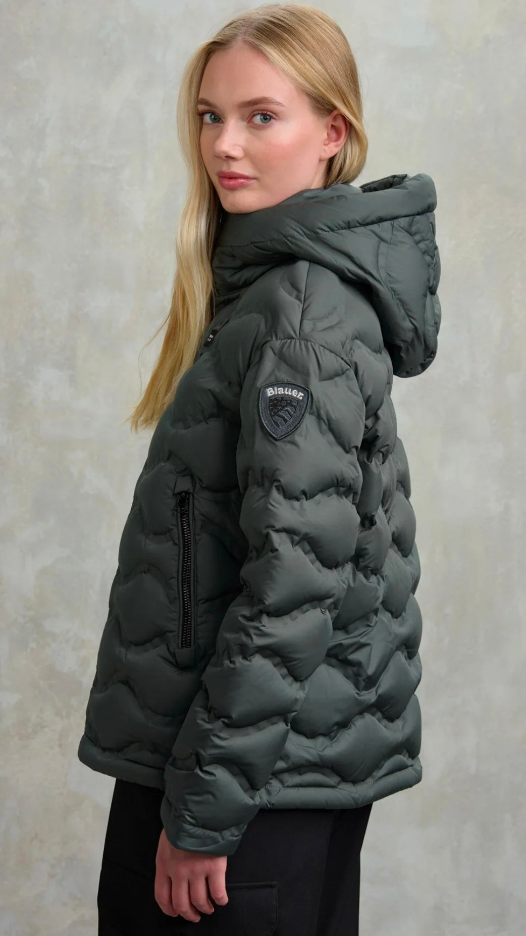 Giacca in piumino con onda saldata Madeline