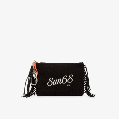 Pochette in maglia con frange Sun68