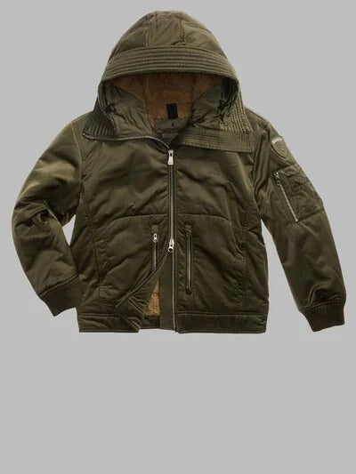 Bomber con pelliccia e cappuccio Nearen Blauer