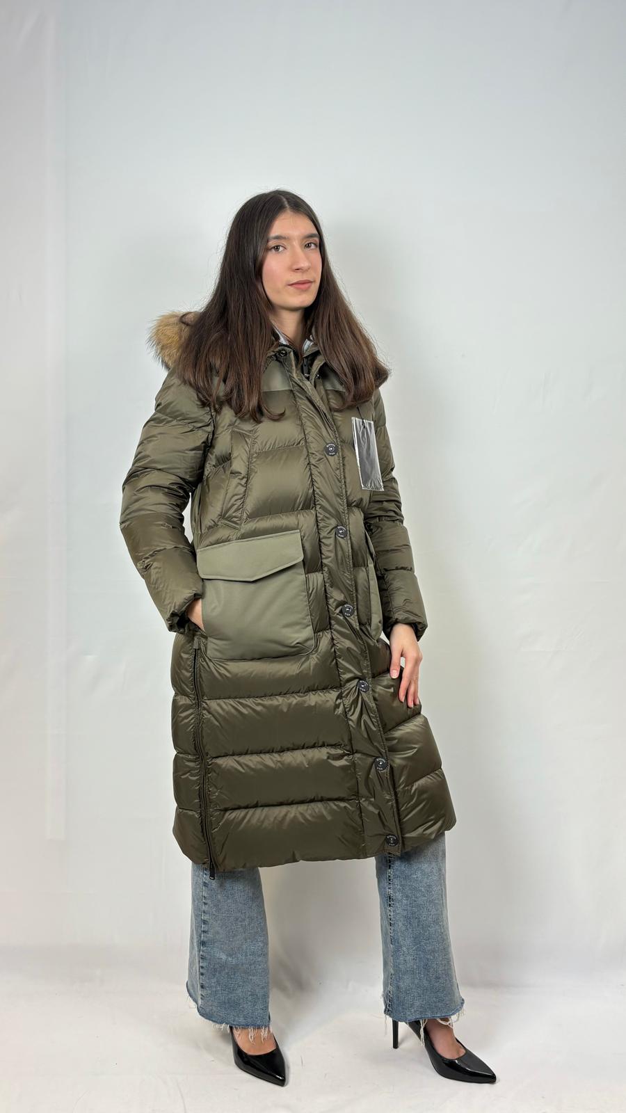 Piumino lungo Long Blauer