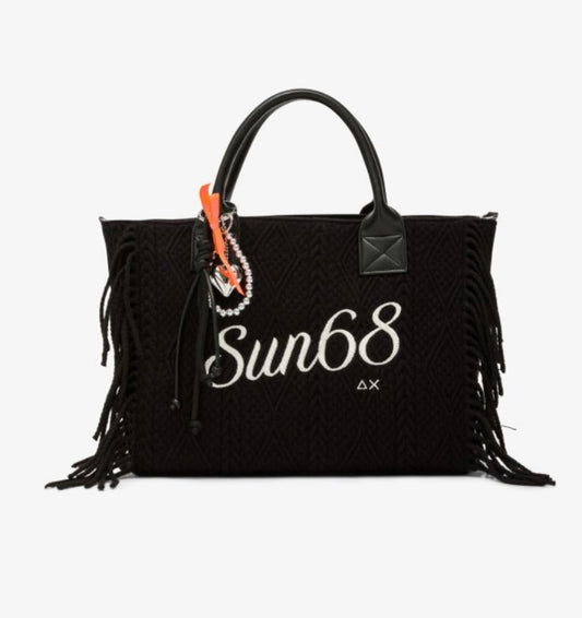 Cali bag media in maglia con frange Sun68