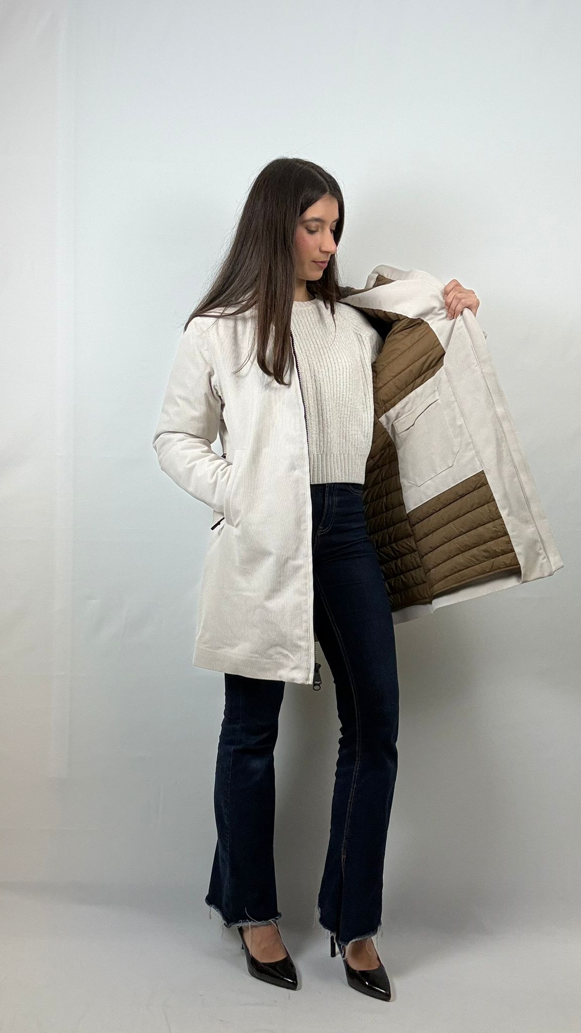 Giubbetto in vellutto Fayette Blauer