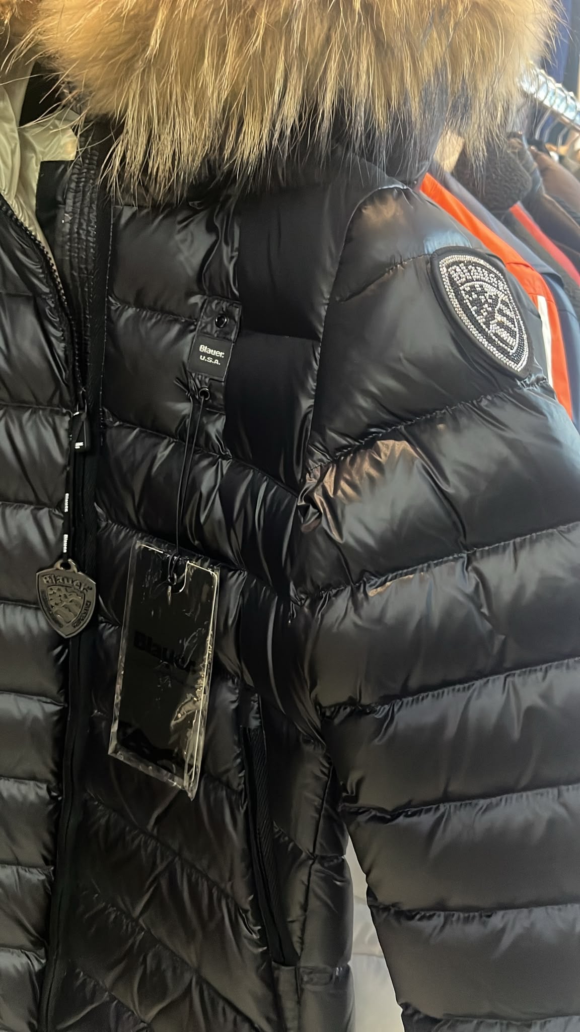 Piumino Blauer con pelliccia