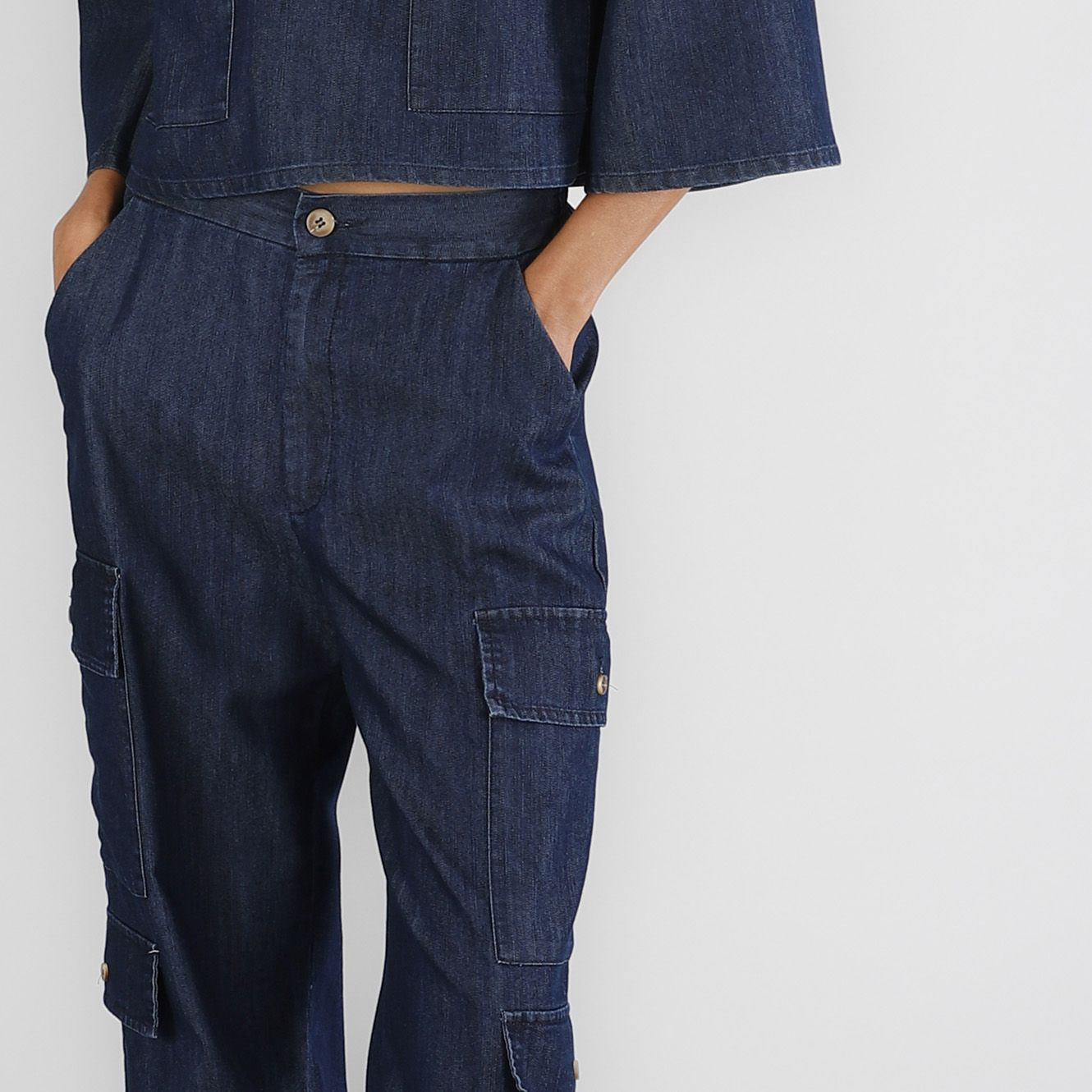 Pantaloni tipo cargo Cafè Noir