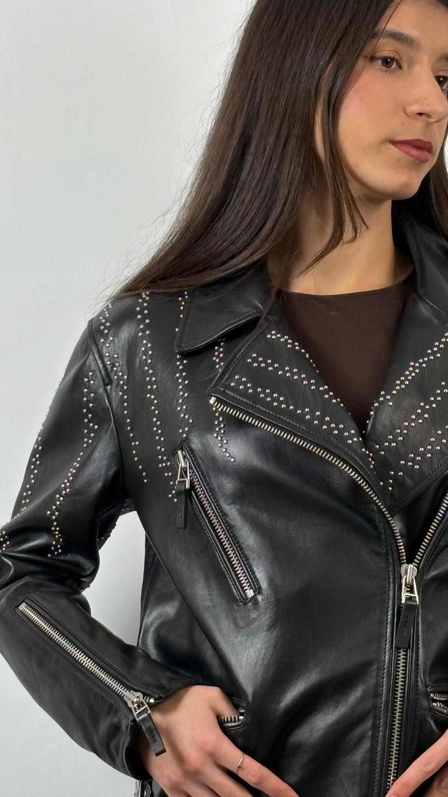 Chiodo in vera pelle Blauer