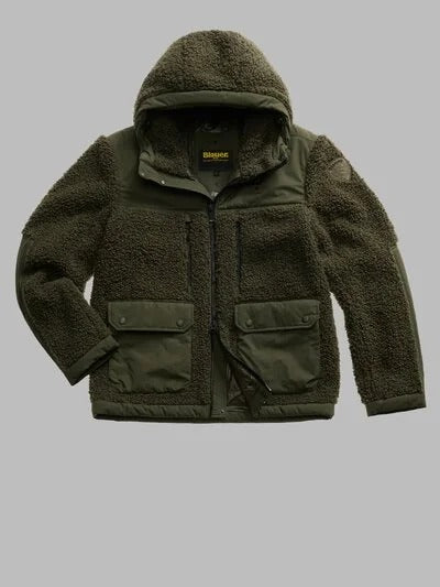 Giubbetto con cappuccio in pelliccia eco Wilcock Blauer