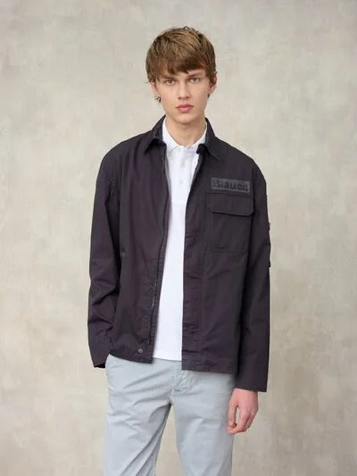 Camicia multitasche Lambert Blauer