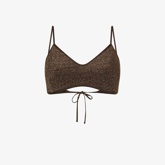 Top mare in lurex marrone cacao Sun68